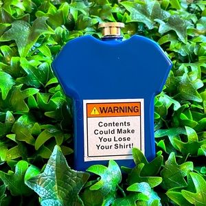 Blue Flasks are so fun to keep your spirits in. Measurements are in photos.